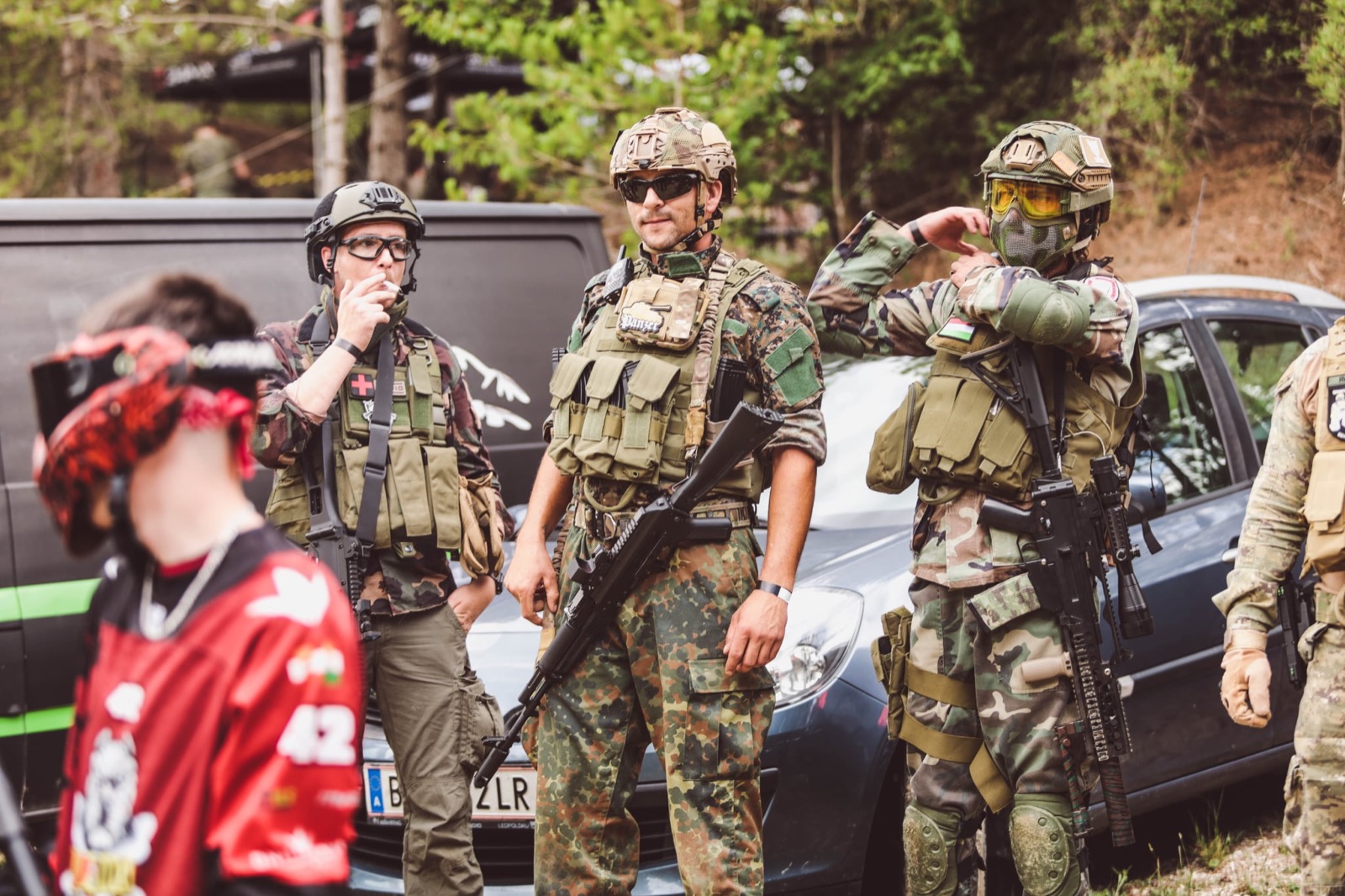 Kültéri airsoft játék a West Gate terepén